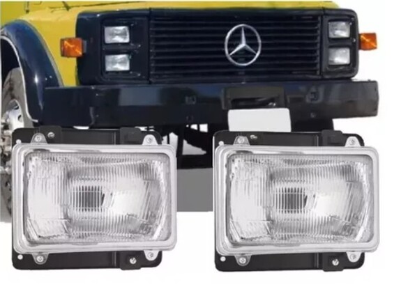 Farol mercedes cara preta